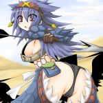  black_panties cameltoe capcom monster_hunter nargacuga_(armor) naruga naruga_curuga naruga_kuruga nipple_slip nipples panties underwear 