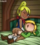 1boy 1girl 2017 ahegao anal_beads anus ass bedroom cowgirl_position dark_skin edit girl_on_top link male/female nintendo one_eye_closed revtilian tetra the_legend_of_zelda the_wind_waker vaginal vaginal_penetration yellow_hair