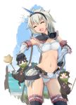  +_+ 1girl belt bra breasts cameltoe capcom cat fang felyne gloves hairband horn horns imazon kirin kirin_(armor) lingerie melynx monster_hunter panties thigh-highs thighhighs underwear 