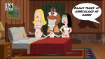 american_dad bed bedroom francine_smith hayley_smith klaus_heissler nurse_uniform roger_(american_dad) underwear