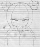 1girl cosmo_the_seedrian excito fellatio monochrome oral paizufella paizuri penis pov pov_eye_contact saliva sega sonic_(series) sonic_the_hedgehog_(series)