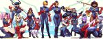  1990s_(style) 6+girls adapted_costume ahoge ankle_boots annotated aprile_(street_fighter) armband axe bad_id bad_twitter_id belt_pouch black_footwear black_hair blonde_hair blue_eyes blue_legwear blue_leotard blue_theme bob_cut boots braid breasts brown_eyes brown_footwear brown_hair brown_legwear cammy_white capcom china_dress chinese_clothes cleavage clenched_hand covered_mouth dark-skinned_female dark_skin decapre_(street_fighter) double_bun dress drill_hair earrings enero_(street_fighter) eyepatch fevrier_(street_fighter) fingerless_gloves garrison_cap glasses gloves grin gun hair_over_one_eye hat headband heart highleg highleg_leotard highres holster huge_ahoge imi_uzi jewelry jianyu_(street_fighter) juli juni knee_boots kneeling kunai large_breasts leotard light_purple_hair long_hair maerz_(street_fighter) mary_janes marz_(street_fighter) mask medium_breasts miniskirt monkey mouth_mask multiple_girls native_american necklace necktie ninja noembelu_(street_fighter) official_art one_knee over-kneehighs pantyhose pink_eyes pink_hair polearm pouch red_gloves retro_artstyle ribbed_leotard robaato_(street_fighter) salute santamu_(street_fighter) satsuki_(street_fighter) scar scarf semi-rimless_eyewear shoes short_hair shoulder_pads sitting skirt sleeveless smile spear spread_legs squatting staff street_fighter street_fighter_v street_fighter_zero_(series) submachine_gun textless thigh_holster thighhighs tooth_necklace turtleneck twin_braids udon_entertainment under-rim_eyewear very_dark_skin vest visor weapon white_legwear xiayu_(street_fighter) yellow_eyes 