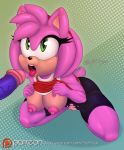 1girl 2016 amy_rose anthro areola big_breasts breasts duo erect_nipples erection furry hedgehog male mammal nipples nude penis pussy scificat sega sonic_the_hedgehog