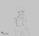 1girl anus ass bard-bot bardan blush chie_satonaka curvaceous gif no_pants no_sound nopan persona persona_4 potential_duplicate pussy satonaka_chie short_hair skirt skirt_up spread_legs