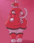 1girl 1girl 2016 animal_crossing anthro armor ass big_ass breasts butt_expansion cat clothed clothing crossgender expansion feline furry hand_on_butt helmet huge_ass kid_cat looking_back mammal nintendo nipple_bulge open_mouth signirsol standing surprise thick_thighs torn_clothing video_games wardrobe_malfunction wide_hips