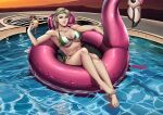  1girl 1girl alluring big_breasts bikini midway_games mortal_kombat mortal_kombat_11 mortal_kombat_1_(2023) mortal_kombat_4 mortal_kombat_armageddon mortal_kombat_deadly_alliance mortal_kombat_deception mortal_kombat_ii pin_up pinup sonya_blade swimming_pool swimsuit thick_thighs thotlerrr treartz ultimate_mortal_kombat_3 