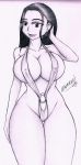  bikini hyokagami monochrome nico_robin one_piece series_request twitter 