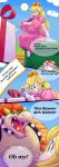 ber00 big_breasts bowser breasts erect_nipples gift nipples present princess_peach super_mario_bros. surprised