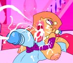 1girl big_penis bimbo bimbo_lips bukkake cum daredemon7000 ejaculation handjob male mr._bean:_the_animated_series mr._bean_(series) partial_male penis relle tagme the_female_celebrity