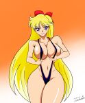 1girl adult_swim alluring big_breasts bikini bishoujo_senshi_sailor_moon bishoujo_senshi_sailor_moon_r bishoujo_senshi_sailor_moon_r_the_movie bishoujo_senshi_sailor_moon_s bishoujo_senshi_sailor_moon_s_the_movie bishoujo_senshi_sailor_moon_supers bishoujo_senshi_sailor_moon_supers_the_movie blonde_hair blue_eyes minako_aino sling_bikini toei_animation toonami twintaildrive-k