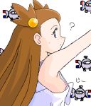  ? bloggerman game_freak jasmine magnemite nintendo no_bra non-english_tag pocket_monsters_(series) pokemon pokemon_(series) porkyman sideboob sweatdrop うごたまろ 