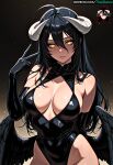 1girl 1girl 1girl 1girl 1girls ai_assisted ai_generated albedo_(overlord) ass bangs bare_legs bed big_breasts big_breasts black_hair black_wings breasts chromatic_abberation clothed clothing demon_girl demon_horns feathered_wings female_only hires horns long_hair looking_at_viewer lying monster_girl on_back on_bed overlord_(maruyama) patreon patreon_username pillow sexually_suggestive slit_pupils smile stable_diffusion tagme thai_salon thaisalon thick_thighs thighs watermark wings yellow_eyes