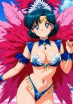 1girl accurate_art_style adult_swim alluring ami_mizuno big_breasts bishoujo_senshi_sailor_moon bishoujo_senshi_sailor_moon_r bishoujo_senshi_sailor_moon_r_the_movie bishoujo_senshi_sailor_moon_s bishoujo_senshi_sailor_moon_s_the_movie bishoujo_senshi_sailor_moon_supers bishoujo_senshi_sailor_moon_supers_the_movie blue_eyes blue_hair carnival carnival_outfit cleavage nightcore_(artist) samba_outfit toei_animation toonami