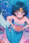 1girl accurate_art_style adult_swim ai_generated airetromonger alluring ami_mizuno annoyed big_breasts bishoujo_senshi_sailor_moon bishoujo_senshi_sailor_moon_r bishoujo_senshi_sailor_moon_r_the_movie bishoujo_senshi_sailor_moon_s bishoujo_senshi_sailor_moon_s_the_movie bishoujo_senshi_sailor_moon_supers bishoujo_senshi_sailor_moon_supers_the_movie blue_eyes blue_hair female merfolk mermaid ocean seashell_bikini seashell_bra solo toei_animation toonami underwater
