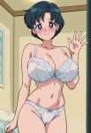 1girl adult_swim alluring ami_mizuno androidparanoid big_breasts bishoujo_senshi_sailor_moon bishoujo_senshi_sailor_moon_r bishoujo_senshi_sailor_moon_r_the_movie bishoujo_senshi_sailor_moon_s bishoujo_senshi_sailor_moon_s_the_movie bishoujo_senshi_sailor_moon_supers bishoujo_senshi_sailor_moon_supers_the_movie blue_eyes blue_hair bra cleavage panties toei_animation toonami underwear