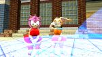 2girls aged_up amy_rose cream_the_rabbit female galestar01 hedgehog panty_theft rabbit sega sonic_the_hedgehog_(series)