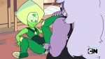 amethyst amethyst_(steven_universe) cartoon cartoon_network gem gem_(species) gems green_skin peridot peridot_(steven_universe) purple_skin steven_universe