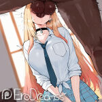 1boy 1girl ai_generated balls dark-skinned_male dark_skin erodreams fellatio forced interracial kitagawa_marin male motion_lines sono_bisque_doll_wa_koi_wo_suru sweat sweatdrop testicle