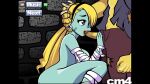 1boy 1girl 1girls about_to_cum blonde_hair blue_skin cm4 fellatio flash_game gif hetero_sex house_of_the_dead live2d male male/female oral oral_penetration oral_sex penetration penis sega straight the_house_of_the_dead yellow_skin zobiko zobio zombie zombie_girl