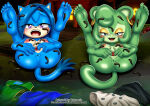 2025 2_girls anthro anus ass atelid bbmbbf blue_eyes blue_fur blue_hair blush breasts claire_voyance clothes_removed completely_nude completely_nude_female earrings eulipotyphlan eyeshadow felid feline felis female_focus female_masturbation green_fur green_hair haplorhine hedgehog high_res howler_monkey hybrid idw_publishing leech leeches legs_up masturbating_together masturbation medium_hair mind_break mind_control mobius_unleashed monkey nipples nude open_mouth palcomix pink_nipples primate purple_eyes pussy sega short_hair sonic_oc sonic_the_hedgehog_(idw) sonic_the_hedgehog_(series) swamp tail vaginal_masturbation yellow_eyeshadow