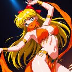 1girl adult_swim alluring big_breasts bishoujo_senshi_sailor_moon bishoujo_senshi_sailor_moon_r bishoujo_senshi_sailor_moon_r_the_movie bishoujo_senshi_sailor_moon_s bishoujo_senshi_sailor_moon_s_the_movie bishoujo_senshi_sailor_moon_supers bishoujo_senshi_sailor_moon_supers_the_movie blonde_hair blue_eyes harem_outfit minako_aino red_dream_(artist) toei_animation toonami 