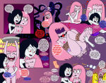 1girl 2015 2_girls absurd_res absurd_res adventure_time ball_gag banana_guard barefoot black_hair black_tentacles blush bondage bound cartoon_network consensual_tentacles dominatrix drooling erect_nipples fangs feathers feet feet_smell feet_together female_only femdom femsub foot_fetish foot_focus foot_lick foot_tickling foot_worship gag gagged grey_skin heart humanoid laugh laughing marceline multiple_girls nerdsman567 nipples nude pink_eyes pink_hair pink_skin princess_bubblegum red_ball_gag red_eyes rope signature smelling speech_bubble tentacle tentacle text tickle_fetish tickle_torture tickling tickling_feet tied_up underwear