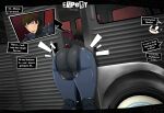 1girl ass ass atlus big_ass big_ass bodysuit makoto_niijima persona persona_5 stuck