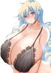 bra breasts_bigger_than_head chomikuplus gigantic_breasts huge_bra huge_breasts light-skinned_female light_skin long_hair looking_at_viewer massive_breasts multicolored_eyes multicolored_hair nia_teppelin silver_hair tengen_toppa_gurren-lagann voluptuous voluptuous_female