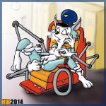  1girl arctic_fox carmen_(patrol_03) hentai_boy masturbation nude patrol_03 patrouille_03 wheelchair 