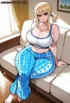 1girl ai_generated blonde_hair curvy curvy_female curvy_figure dreamcoreart fairy_tail lucy_heartfilia