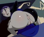 anus ass looking_back pussy randomrandom raven_(dc) squatting teen_titans