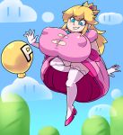 princess peach from super mario bros. by royaloppai