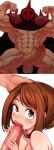 boku_no_hero_academia lisa_(series) lisa_the_painful multiple_images muscle muscular_male my_hero_academia neocoill nude nude_male ochako_uraraka penis rando_(lisa_the_painful) uraraka_ochako wolf_con_f