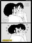  age_difference bra breasts dad daddy daughter doctor dragon_ball dragon_ball_z father father_&amp;_daughter father_and_daughter french_kiss heart hentai hercule_satan inzentai kissing mr._satan smock videl videl_satan 