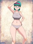 big_breasts blue_eyes blue_hair breasts bulma bulma_brief bulma_briefs dragon_ball dragon_ball_z layerth looking_at_viewer milf