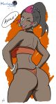 amara ass dark-skinned_female dark_skin deviantart happy looking_at_viewer looking_back noriyuki83 pokemon pokemon_(anime) pokemon_sm porkyman sideboob smile wink