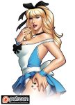 alice alice_in_wonderland ass big_ass big_breasts breasts disney idarkshadowi_(artist) tattoo tease