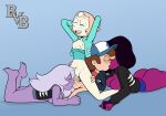  amethyst_(steven_universe) crossover dipper_pines garnet_(steven_universe) gravity_falls pearl_(steven_universe) steven_universe 