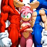 ai_generated amy_rose knuckles_the_echidna mobian_(species) sonic_the_hedgehog_(series) tagme
