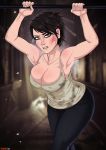 big_breasts breasts capcom cleavage looking_at_viewer resident_evil_7 shadman zoe_braker