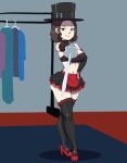 akane_hasegawa alternate_version_available asian asian_female atlus breasts brown_eyes brown_hair bustier choker commission commissioner_upload cosplay darkeros darkeros13 elbow_gloves gloves hand_on_hip high_heels ingrid_(capcom) looking_at_viewer megami_tensei midriff miniskirt persona persona_5 persona_5_scramble:_the_phantom_strikers rapier short_hair skirt stockings stockings street_fighter street_fighter_6 thedarkeros top_hat weapon