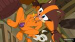 1girl blue_eyes completely_nude_female female_focus furry furry_female gif gif horny_female masturbation nude nude_female orange_fur pedroillusions pendant sega sega sonic_boom sonic_the_hedgehog_(series) sticks_the_badger sticks_the_jungle_badger