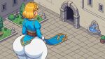 1girl ai_generated ass big_ass breasts huge_ass nintendo pixel_art princess_zelda the_legend_of_zelda