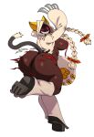  1girl 1girl 1girl 2025 2d 2d_(artwork) arc_system_works ass ass_focus back_view backboob big_ass big_ass blazblue cat_girl cat_tail catgirl claws color colored dark-skinned_female dark_skin digital_drawing_(artwork) digital_media_(artwork) fat_ass fat_butt feline female_focus female_only grin hoodie looking_at_viewer masked masked_female red_eyes ripped_clothes ripped_clothing sharp_teeth simple_background smile solo_female sssonic2 tail taokaka thick_ass thick_butt torn_clothes torn_clothing white_background 