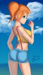 alluring ass breasts dareddakka hentai-foundry holding_poke_ball kasumi_(pokemon) medium_breasts misty poke_ball pokemon pokemon_(anime) side_ponytail sideboob