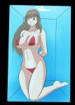  1girl breathplay dead_or_alive drowning female hitomi_(doa) solo underwater uwdoodles water_torture 