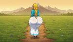 1girl ai_generated ass big_ass breasts huge_ass nintendo pixel_art princess_zelda the_legend_of_zelda