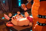 1boy 1girl ai-generated ai_generated bowser castle castle_background chained chained_ankles chained_wrists chains cream_the_rabbit dungeon erection furry furry_male imminent_penetration imminent_rape imminent_sex king_koopa mario_(series) nintendo penis sega sonic_the_hedgehog_(series) tacaiporn