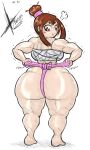 1girl ass big_ass breasts fundoshi gigantic_ass huge_ass mawashi my_hero_academia ochako_uraraka sarashi shounen_jump sixpathoffriendship sumo