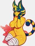 1girl animal_crossing ankha ankha_(animal_crossing) anthro avante92 breasts feline furry looking_at_viewer mammal nintendo nipples nude pussy video_games